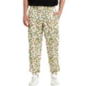 Lonely flower on white Men s Elastic Waist Pants View1