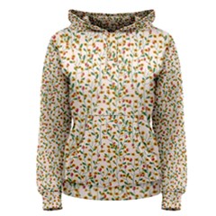 Lonely Flower On Pink Women s Pullover Hoodie