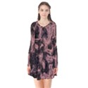 Plasma Storm Long Sleeve V-neck Flare Dress View1