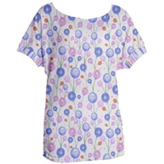 Watercolor Dandelions Women s Oversized Tee by SychEva