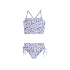 Watercolor Dandelions Girls  Tankini Swimsuit by SychEva