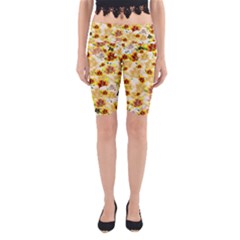 Lonely Flower Populated Yoga Cropped Leggings by JustToWear