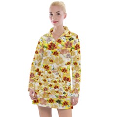 Lonely Flower Populated Women s Long Sleeve Casual Dress by JustToWear