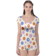 Multicolored Circles Boyleg Leotard  by SychEva