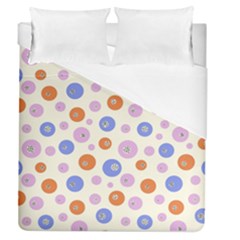 Multicolored Circles Duvet Cover (queen Size) by SychEva