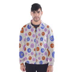 Multicolored Circles Men s Windbreaker by SychEva