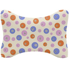 Multicolored Circles Seat Head Rest Cushion by SychEva