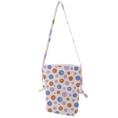 Multicolored Circles Folding Shoulder Bag by SychEva