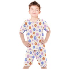 Multicolored Circles Kids  Tee And Shorts Set by SychEva