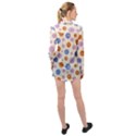 Multicolored Circles Long Sleeve Chiffon Shirt View2