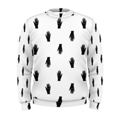 Vampire Hand Motif Graphic Print Pattern Men s Sweatshirt by dflcprintsclothing