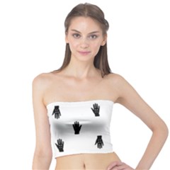 Vampire Hand Motif Graphic Print Pattern Tube Top by dflcprintsclothing