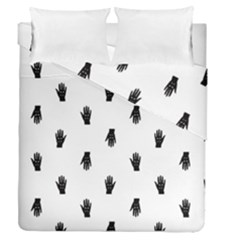 Vampire Hand Motif Graphic Print Pattern Duvet Cover Double Side (queen Size) by dflcprintsclothing