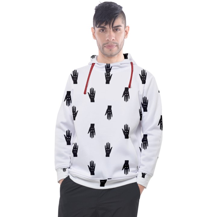 Vampire Hand Motif Graphic Print Pattern Men s Pullover Hoodie