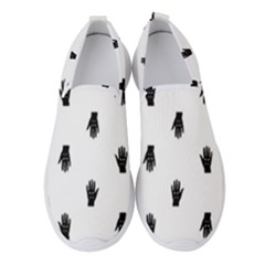 Vampire Hand Motif Graphic Print Pattern Women s Slip On Sneakers by dflcprintsclothing