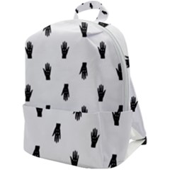 Vampire Hand Motif Graphic Print Pattern Zip Up Backpack by dflcprintsclothing