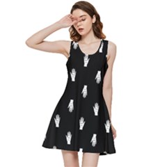 Vampire Hand Motif Graphic Print Pattern 2 Inside Out Racerback Dress