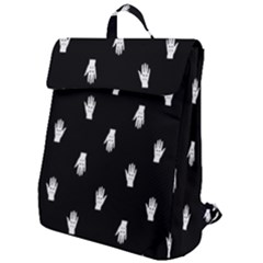 Vampire Hand Motif Graphic Print Pattern 2 Flap Top Backpack