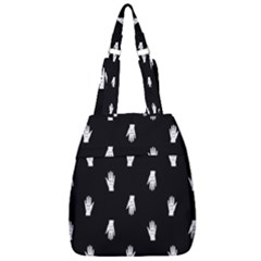 Vampire Hand Motif Graphic Print Pattern 2 Center Zip Backpack by dflcprintsclothing