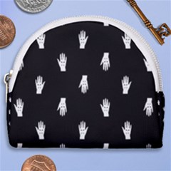 Vampire Hand Motif Graphic Print Pattern 2 Horseshoe Style Canvas Pouch