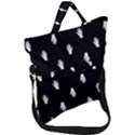 Vampire Hand Motif Graphic Print Pattern 2 Fold Over Handle Tote Bag View1