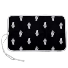 Vampire Hand Motif Graphic Print Pattern 2 Pen Storage Case (s)