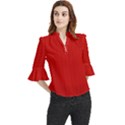 Zappwaits Loose Horn Sleeve Chiffon Blouse View1