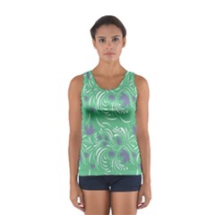 Folk Floral Pattern  Abstract Flowers Print  Seamless Pattern Sport Tank Top  by Eskimos