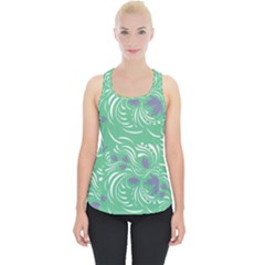 Folk Floral Pattern  Abstract Flowers Print  Seamless Pattern Piece Up Tank Top by Eskimos