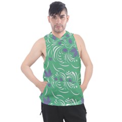 Folk Floral Pattern  Abstract Flowers Print  Seamless Pattern Men s Sleeveless Hoodie by Eskimos