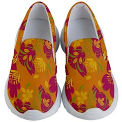 Folk Floral Pattern  Abstract Flowers Print  Seamless Pattern Kids Lightweight Slip Ons by Eskimos