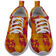 Folk Floral Pattern  Abstract Flowers Print  Seamless Pattern Kids Athletic Shoes by Eskimos