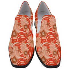 Folk Floral Pattern  Abstract Flowers Print  Seamless Pattern Women Slip On Heel Loafers by Eskimos