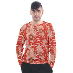 Folk Floral Pattern  Abstract Flowers Print  Seamless Pattern Men s Long Sleeve Raglan Tee