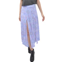 Circle Velour Split Maxi Skirt