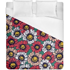 Daisy Colorfull Seamless Pattern Duvet Cover (california King Size) by Kizuneko