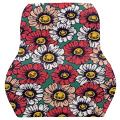 Daisy Colorfull Seamless Pattern Car Seat Back Cushion  by Kizuneko