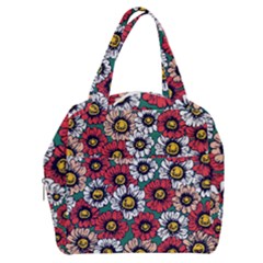 Daisy Colorfull Seamless Pattern Boxy Hand Bag by Kizuneko