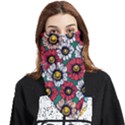 Daisy Colorfull Seamless Pattern Face Covering Bandana (Triangle) View1