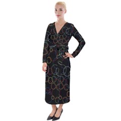 Circunferences Velvet Maxi Wrap Dress