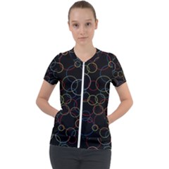 Circunferences Short Sleeve Zip Up Jacket