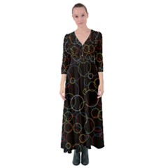 Circunferences Button Up Maxi Dress