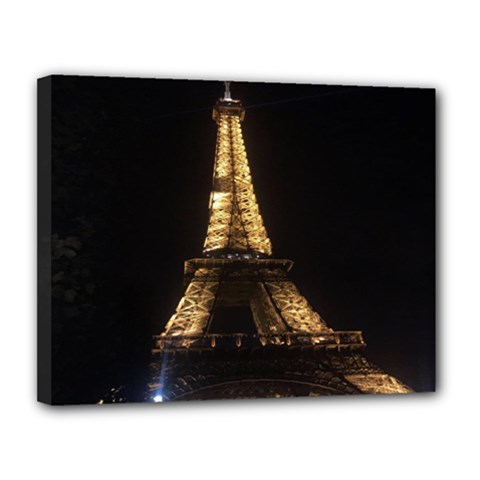 Tour Eiffel Paris Nuit Canvas 14  X 11  (stretched) by kcreatif