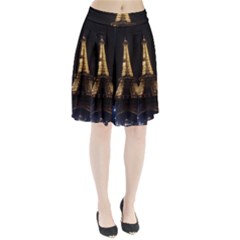 Tour Eiffel Paris Nuit Pleated Skirt by kcreatif