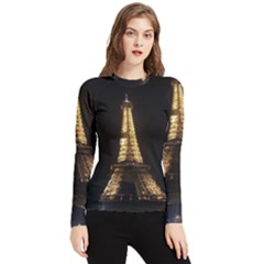 Tour Eiffel Paris Nuit Women s Long Sleeve Rash Guard