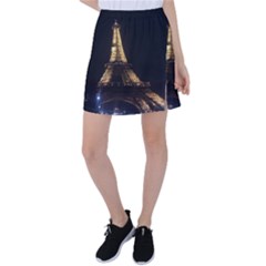 Tour Eiffel Paris Nuit Tennis Skirt by kcreatif