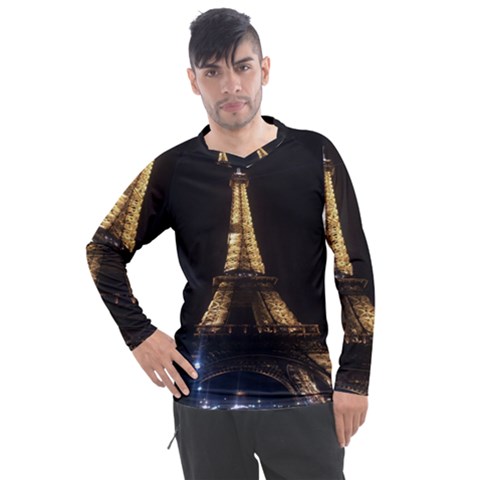 Tour Eiffel Paris Nuit Men s Pique Long Sleeve Tee by kcreatif