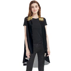 Tour Eiffel Paris Nuit Sleeveless Chiffon Waistcoat Shirt