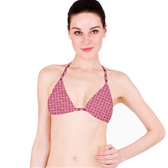 Circles On Pink Bikini Top by JustToWear