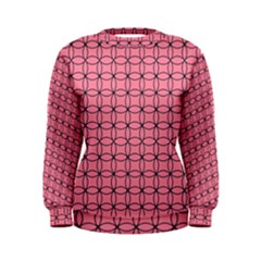 Circles On Pink Women s Sweatshirt